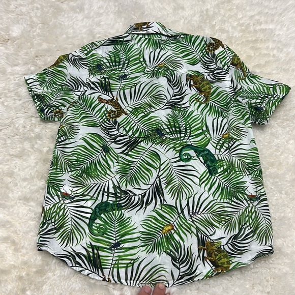 Worn Once - Nathalie Lete x H&M Short Sleeve Button Down Shirt 3-4Years - Picture 3 of 3